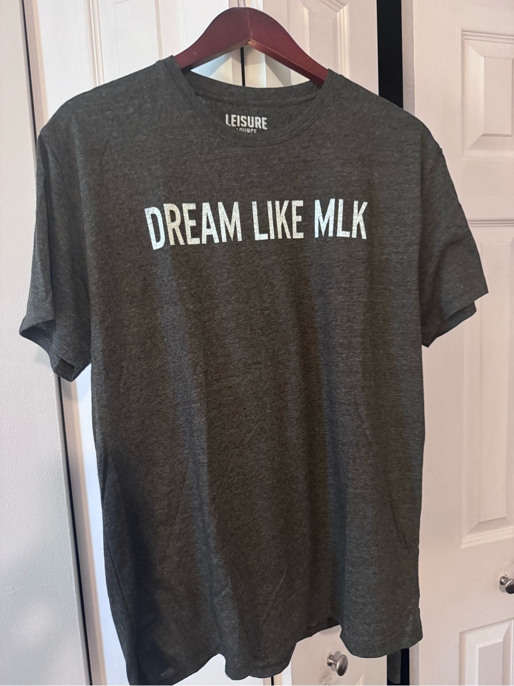 'Dream Like MLK' Short-Sleeve Tee - Charcoal Gray
